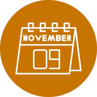 Takvim simgesinin vektör illüstrasyonu