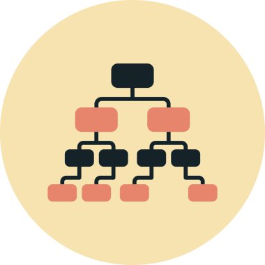 İş Ağı. Basit illüstrasyon