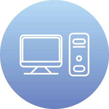 bilgisayar simgesi vektör illüstrasyonu