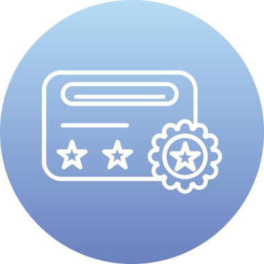 Web tasarımı için kredi kartı vektör glifleri yuvarlanmış simge. Düz stil. Yuvarlak mavi arkaplanda bir sembol.