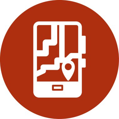 Cep telefonu simgesinin vektör illüstrasyonu