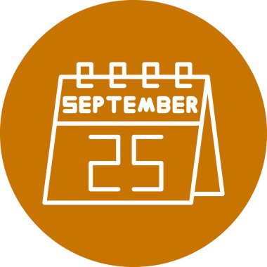 Takvim simgesinin vektör illüstrasyonu