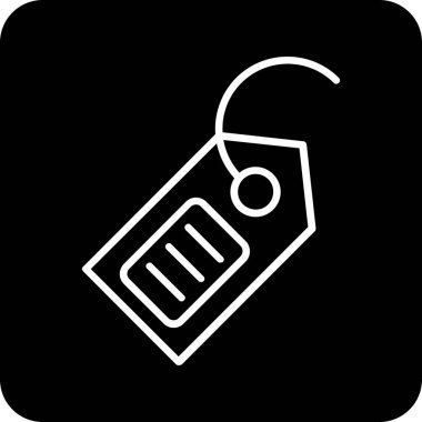 etiket simgesi vektör illüstrasyonu