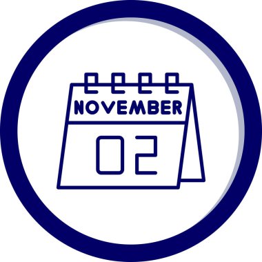 Takvim simgesinin vektör illüstrasyonu