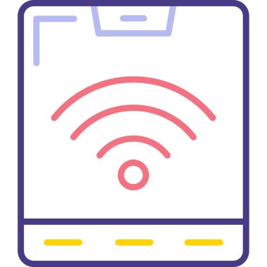 Kablosuz ağ simgesi. basit tasarım vektörü