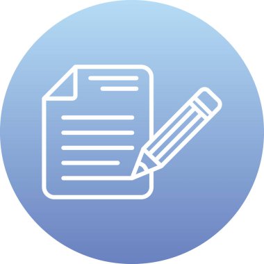 Belge. Web simgesi basit illüstrasyon