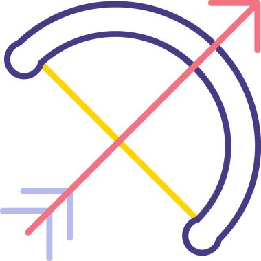 Tek bir izole simgenin vektör illüstrasyonu