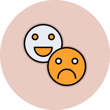 emoji simgesinin vektör illüstrasyonu