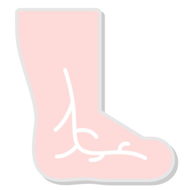 Kışlık botlar, illüstrasyon, vektör, beyaz arka plan.