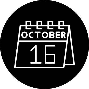 Takvim simgesinin vektör illüstrasyonu