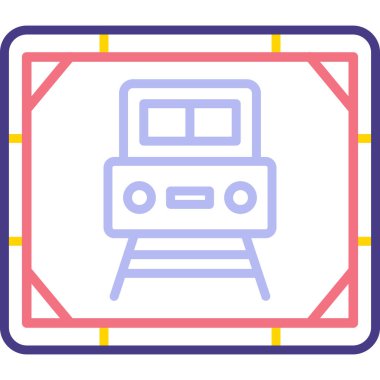 Robotlu bir robotun vektör illüstrasyonu