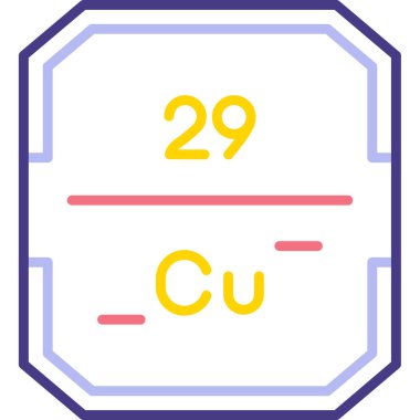Kimyasal simge vektör çizimi