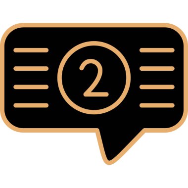 Sohbet simgesi vektör illüstrasyonu