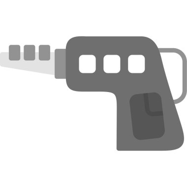 Silah ikonu. Web için tabanca vektör simgesinin basit illüstrasyonu