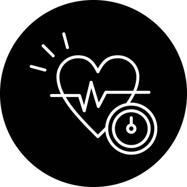 Bir kalp simgesinin vektör illüstrasyonu