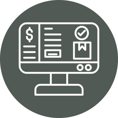 seo modern simgesinin vektör illüstrasyonu