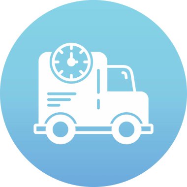 Teslimat kamyonunun vektör çizimi