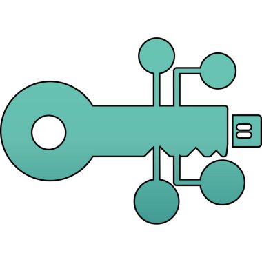 anahtar simgesi. vektör illüstrasyonu