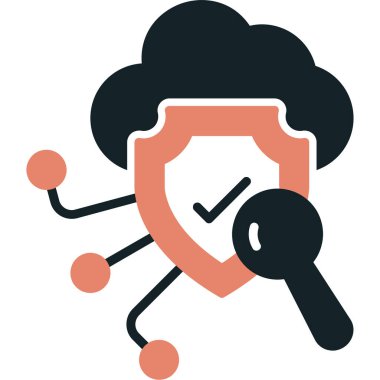 Güvenlik simgesi vektörü. düz resimleme