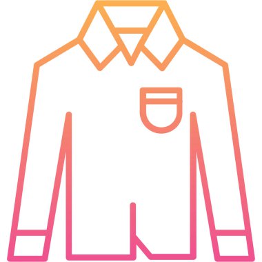 shirt simgesi vektör illüstrasyonu