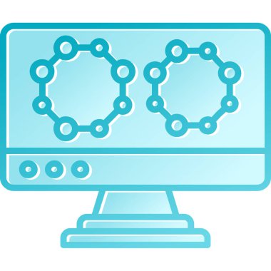 şebeke. Web simgesi basit illüstrasyon