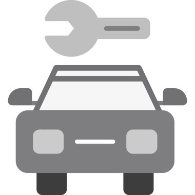 araba tamir servisi simgesi düz stil