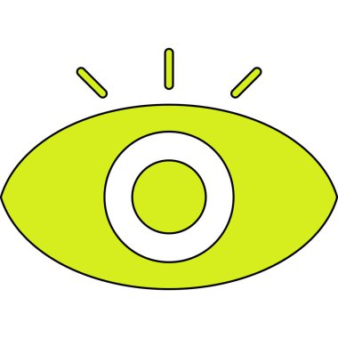 çizgi film göz ikonu. vektör çizimi tasarımı