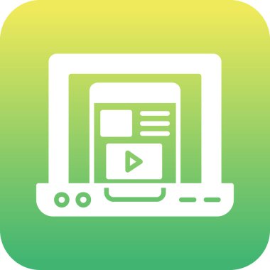 Web simgesi vektör illüstrasyonu