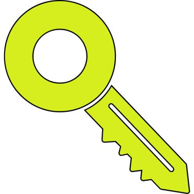 anahtar simgesi. vektör illüstrasyonu