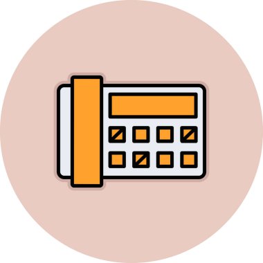 Hesap makinesi. Web simgesi basit illüstrasyon