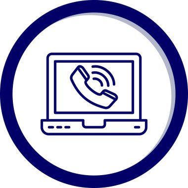 Çağrı merkezi ikon vektör illüstrasyonu