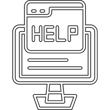 yardım web simgesi tasarımı