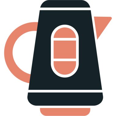 Kahve. Web simgesi basit illüstrasyon