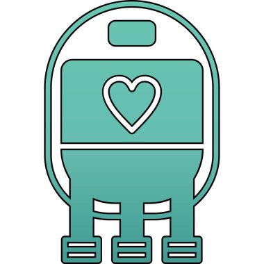 Çizgi film simgesinin vektör çizimi