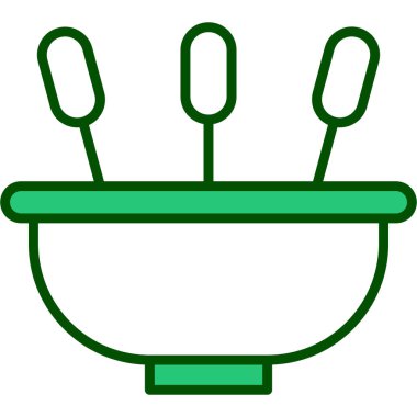 yiyecek web simgesi, basit vektör illüstrasyonu