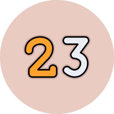 3 numaralı simgenin vektör illüstrasyonu