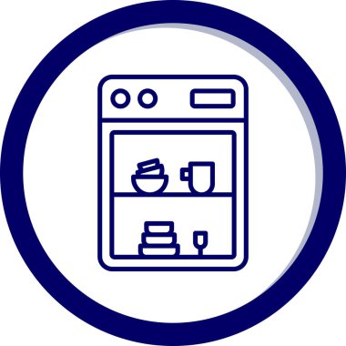 Modern mutfak simgesinin vektör çizimi