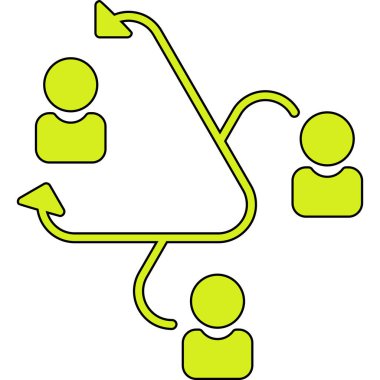 Takım çalışmasının vektör çizimi