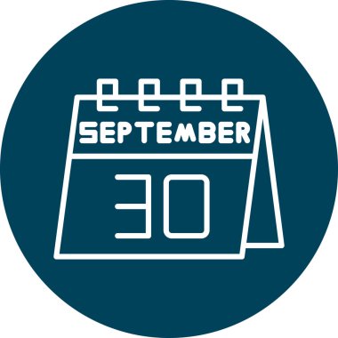 Takvim simgesinin vektör illüstrasyonu