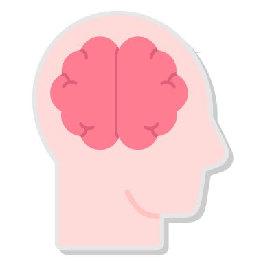 İnsan beyin anatomisi vektör çizim