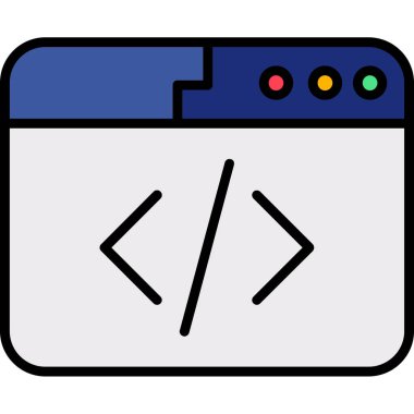 Web simgesi, vektör illüstrasyonu