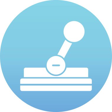 Bir dairenin mavi simgesinin vektör çizimi