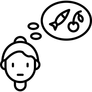 Kadın simge tasarlamak vektör