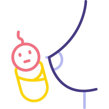 Şirin bir çizgi film robotunun vektör çizimi