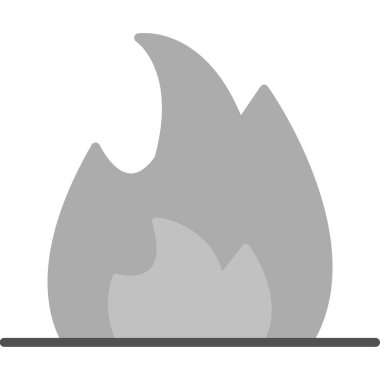 Alev simgesi. Vektör çizim