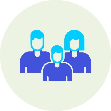 İnsanlar. Web simgesi basit illüstrasyon