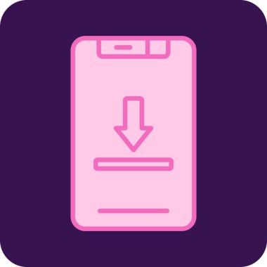 Telefonun vektör simgesi çizimi