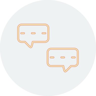 Sohbet simgesi vektör illüstrasyonu