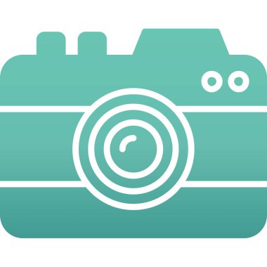 kamera simgesi vektör illüstrasyonu