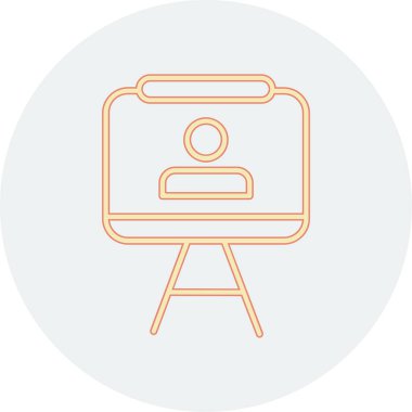 Bir insan simgesinin vektör illüstrasyonu